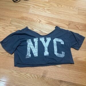 NYC cropped T shirt